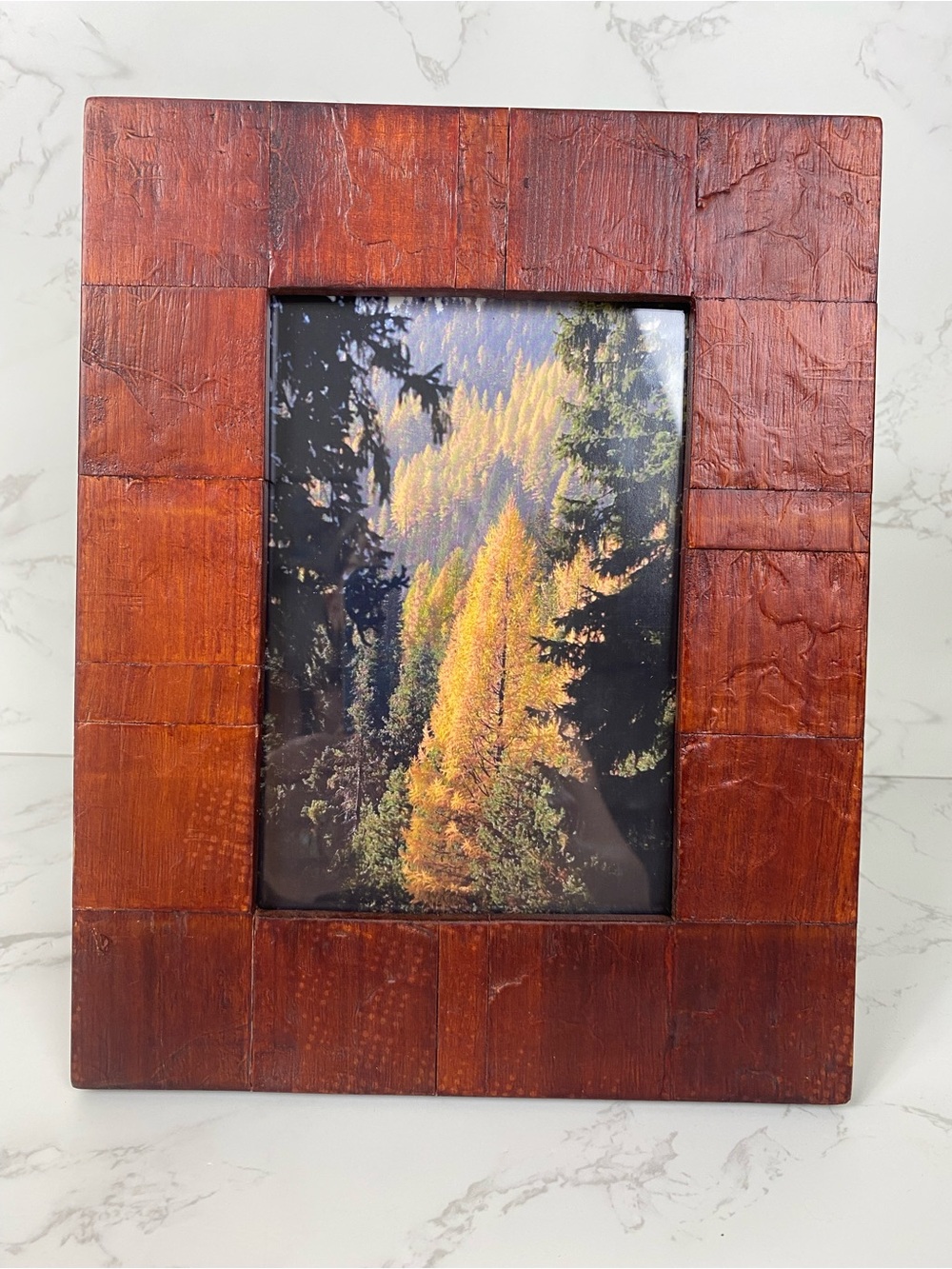 Rustic Brown Wood Photo Frame - Home Accents 5x7